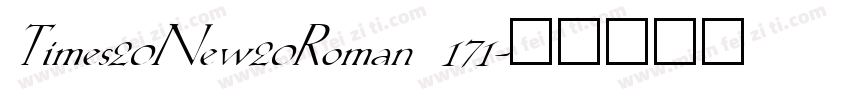 Times20New20Roman 171字体转换